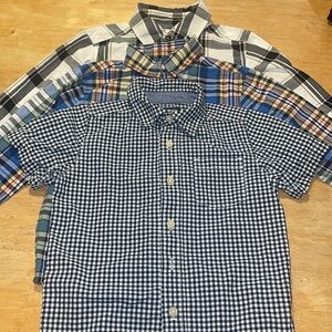 Bundle of 3 Boys Button Down Dress Shirts 100%cotton